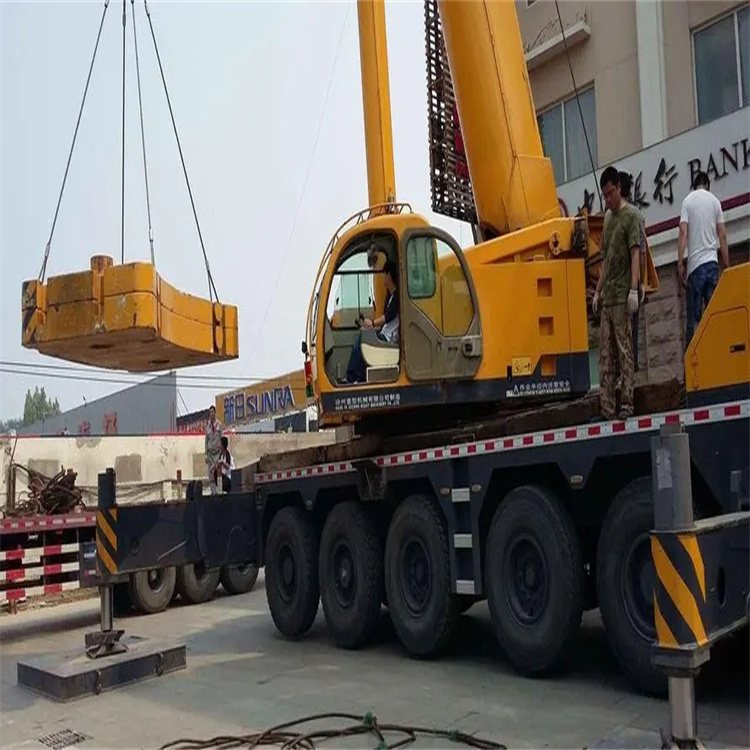 唐河当地吊车出租|机器吊装|75吨|工厂搬迁服务